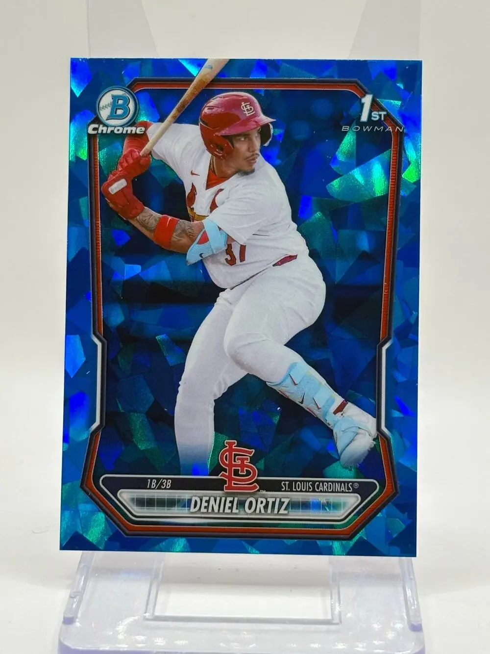 2026 Bowman Sapphire Deniel Ortiz 1st Chrome Prospect St Louis Cardinals